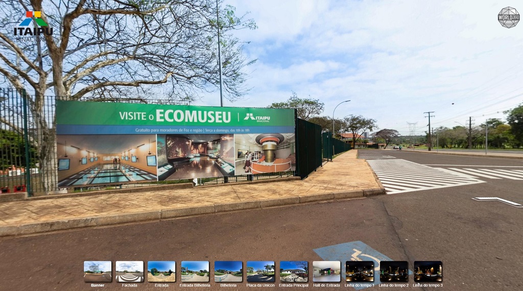 Ecomuseu de Itaipu oferece tour virtual em 360º