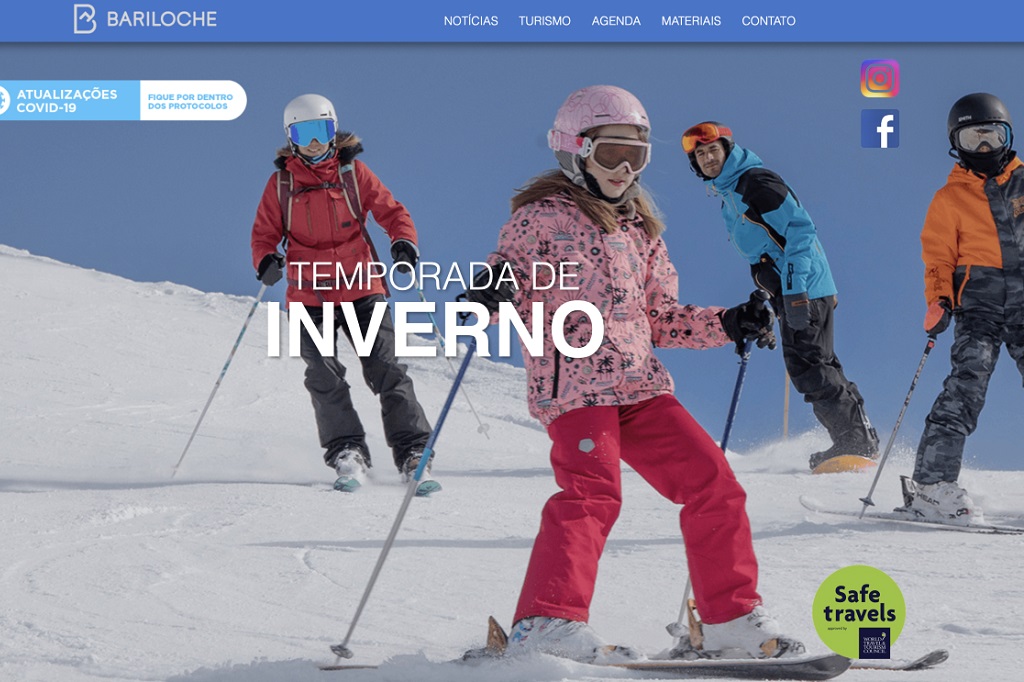 Bariloche lança site e Instagram em português