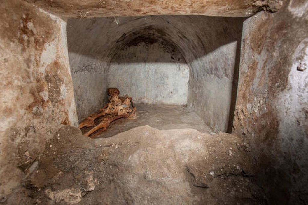 Pompeia: descoberto corpo parcialmente mumificado
