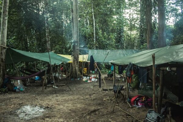 Acampamento da excursão para o Pico da Neblina