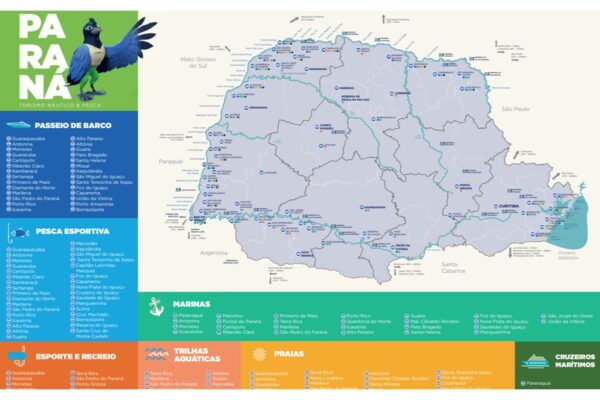 Mapa Turisítico Paraná Náutico & Pesca 