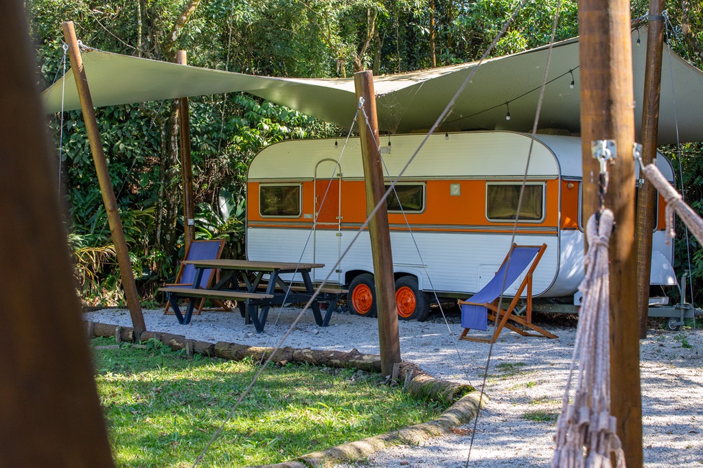 Refúgio, trailer, Parque Caminhos do Mar