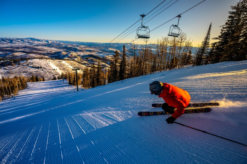 Park City, Utah, Estados Unidos Esqui na primavera em Park City