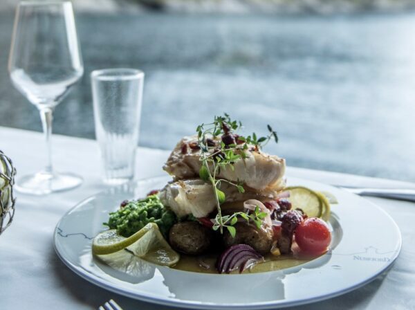 Refeição em Lofoten, Noruega