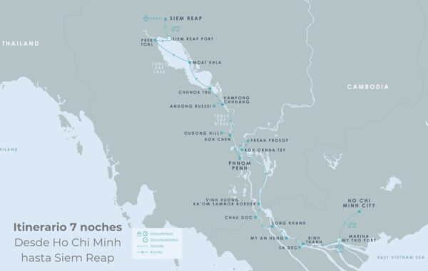Itinerário 7 noites Aqua Mekong
