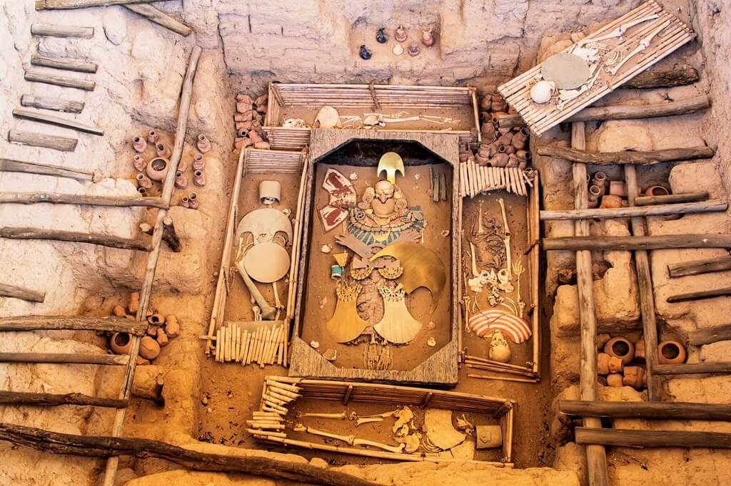 Sítio arqueológico Moche de Sipán, Vale Lambayeque, Chiclayo, Peru