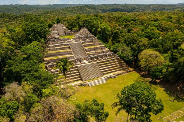 Sítio arqueológico maia de Caracol, no distrito de Cayo, Belize