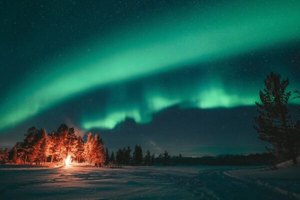 Aurora Boreal em Abisko, Suécia