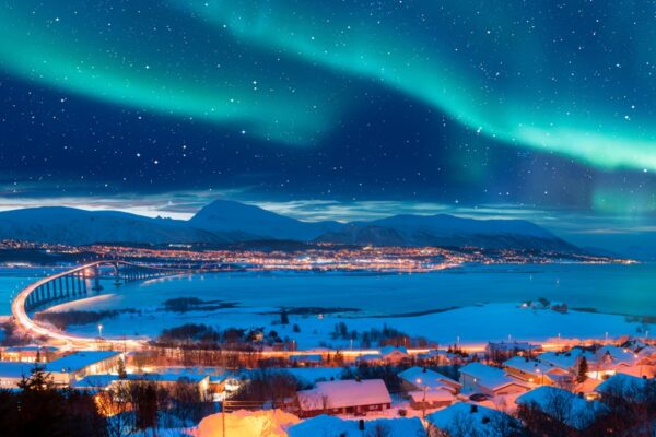 Aurora Boreal em Tromsø, Noruega