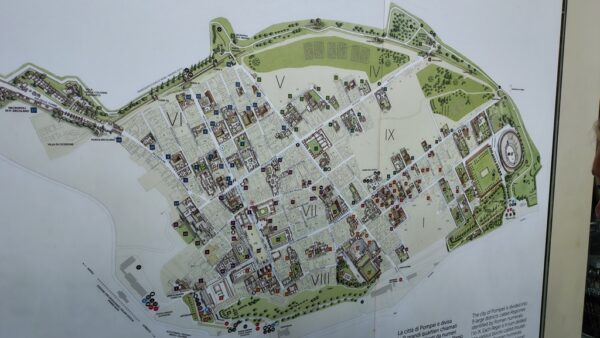 Mapa de Pompeia