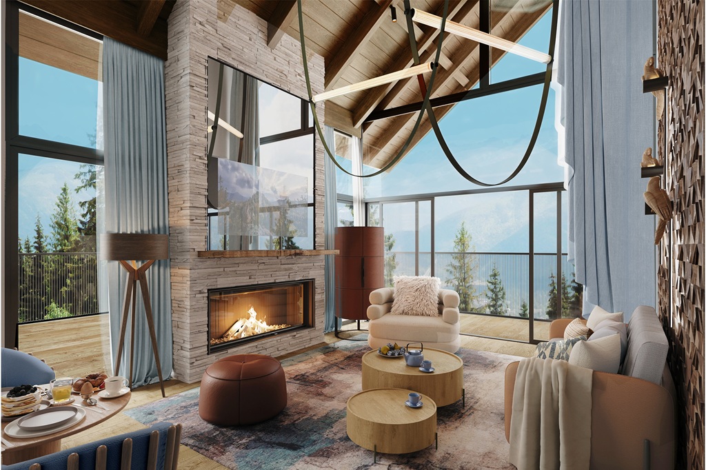 Penthouse, sala de estar, Club Med Gramado