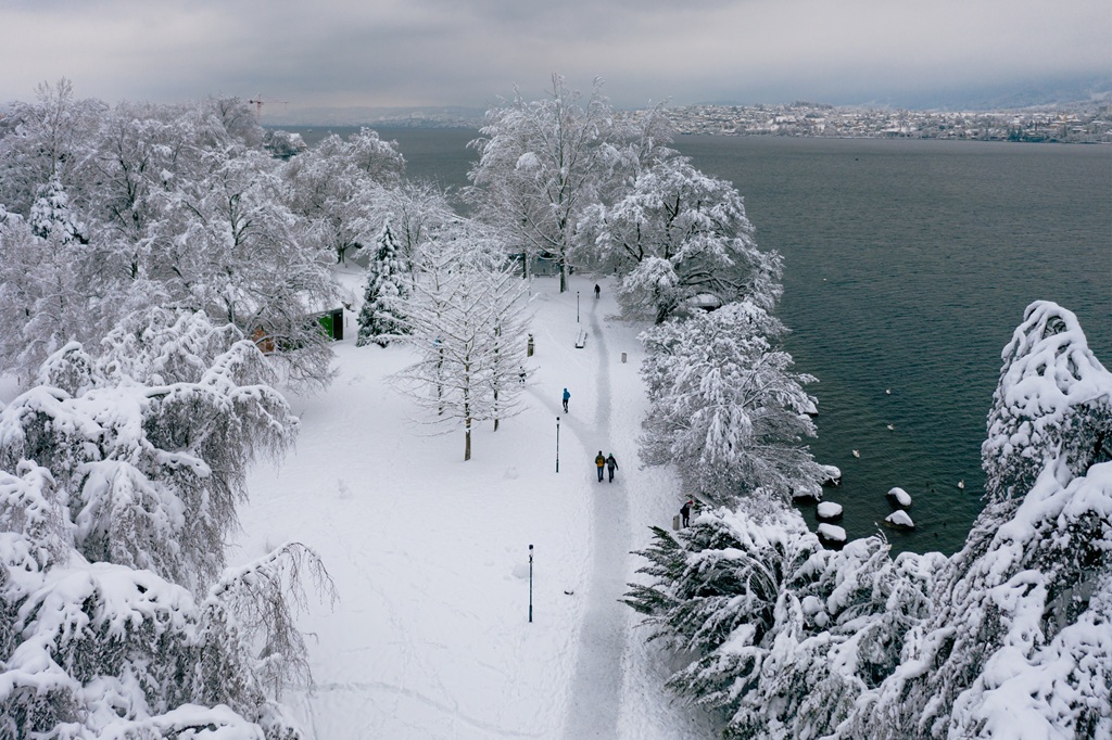 Inverno, Zurique, Suíça Inverno, Zurique, Suíça