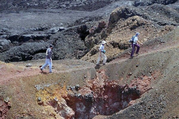 Trilha vulcão, Aventura Multiesportiva em Galápagos