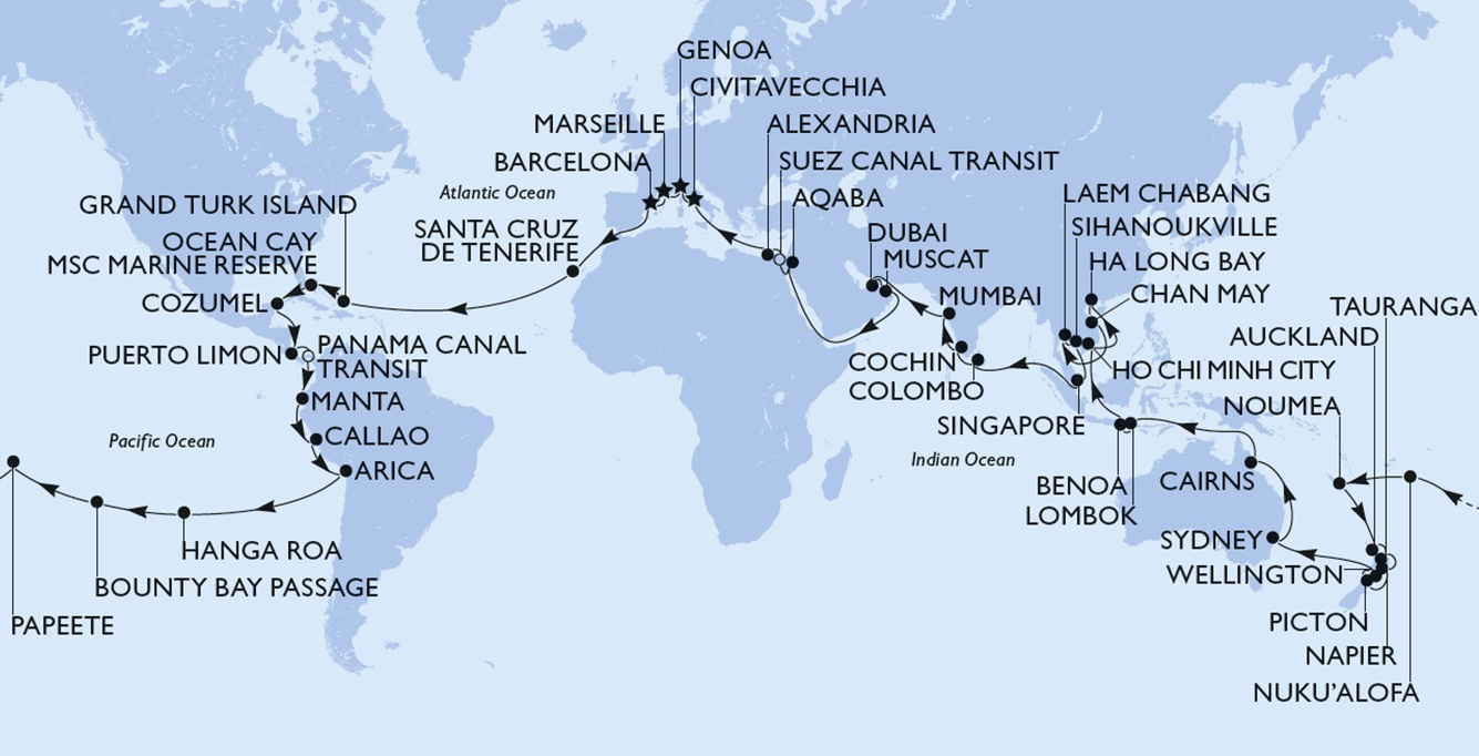 MSC World Cruise 2028