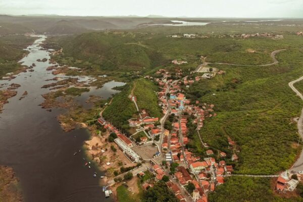 Vista aérea, Piranhas, Alagoas