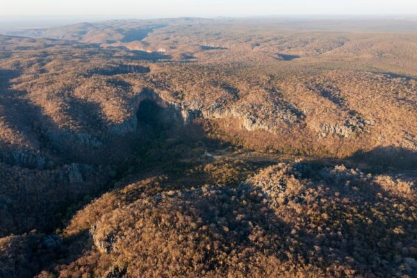 Vista aérea, Parque Nacional Cavernas do Peruaçu