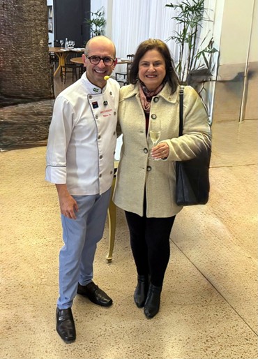 Bete Yang e o chef Piu José